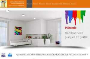 Réalisation site web ADN Platrerie Peinture à Nantua