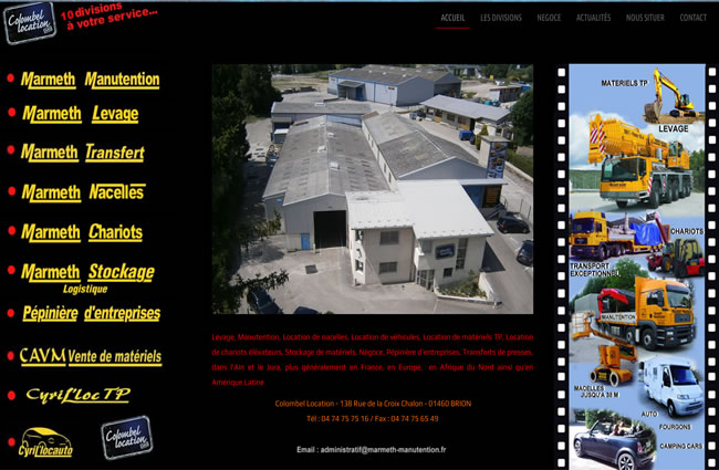 Réalisation site web marmeth-manutention à Montréal La Cluse Réalisation site web marmeth-manutention à Montréal La Cluse