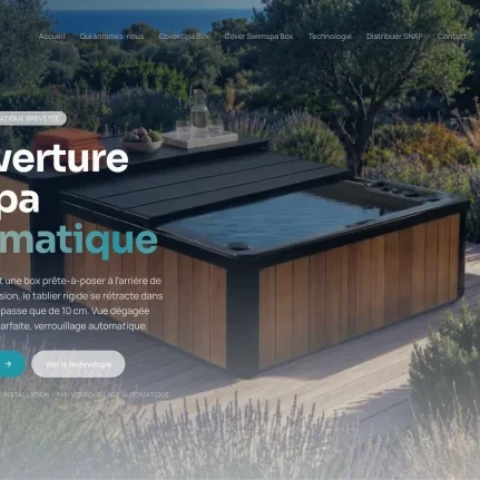 Réalisation du site Snap cover